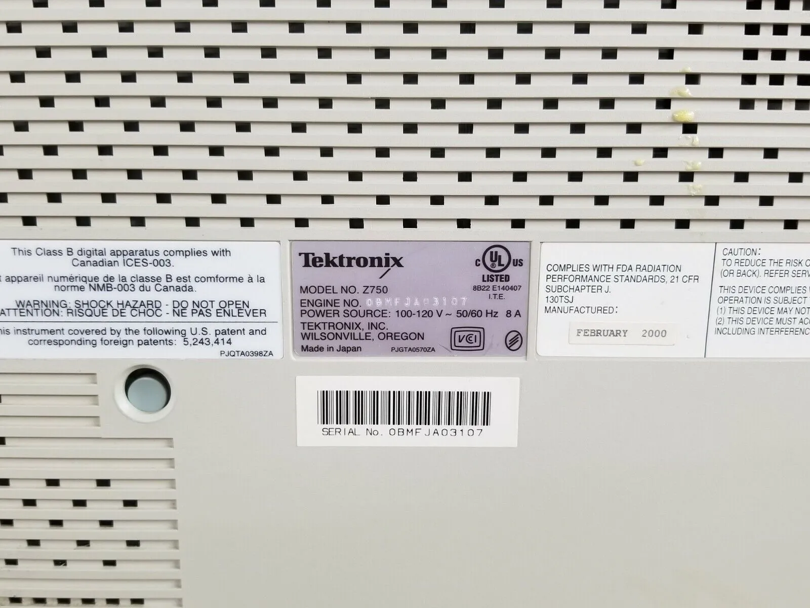 Tektronix Phaser 750 TekColor For Parts or Repair