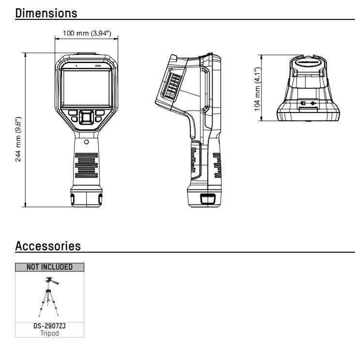 Thermographic Handheld Camera - DS-2TP21B-6AVF/W