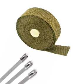 Titanium exhaust wrap 1in   Stainless steel zip ties