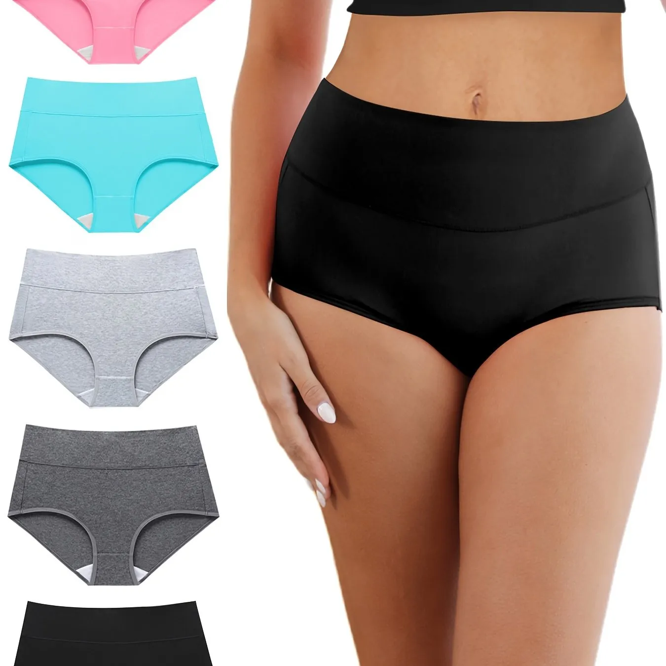 Ultimate Comfort Solid Stretchy Briefs for Womens Intimates