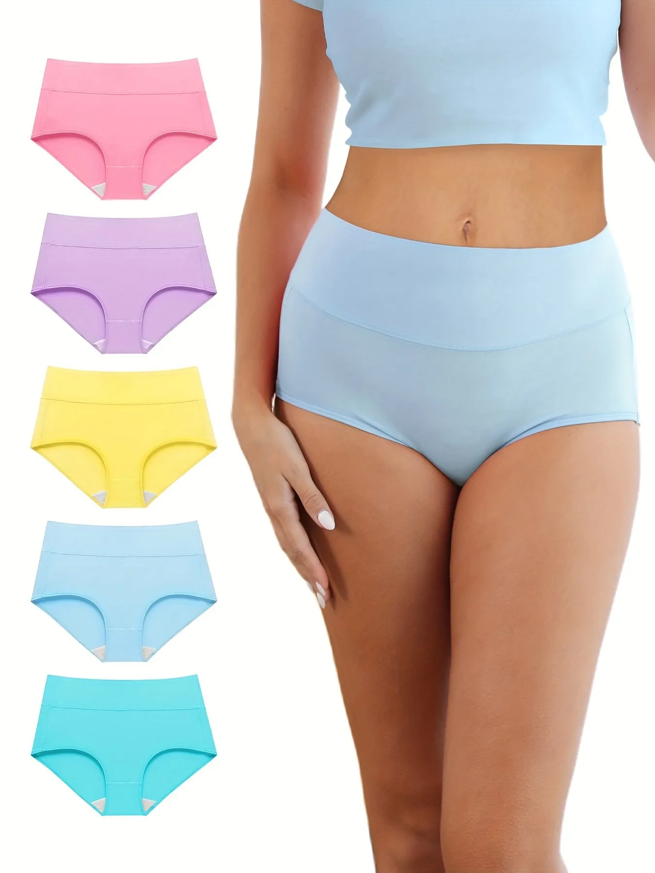 Ultimate Comfort Solid Stretchy Briefs for Womens Intimates