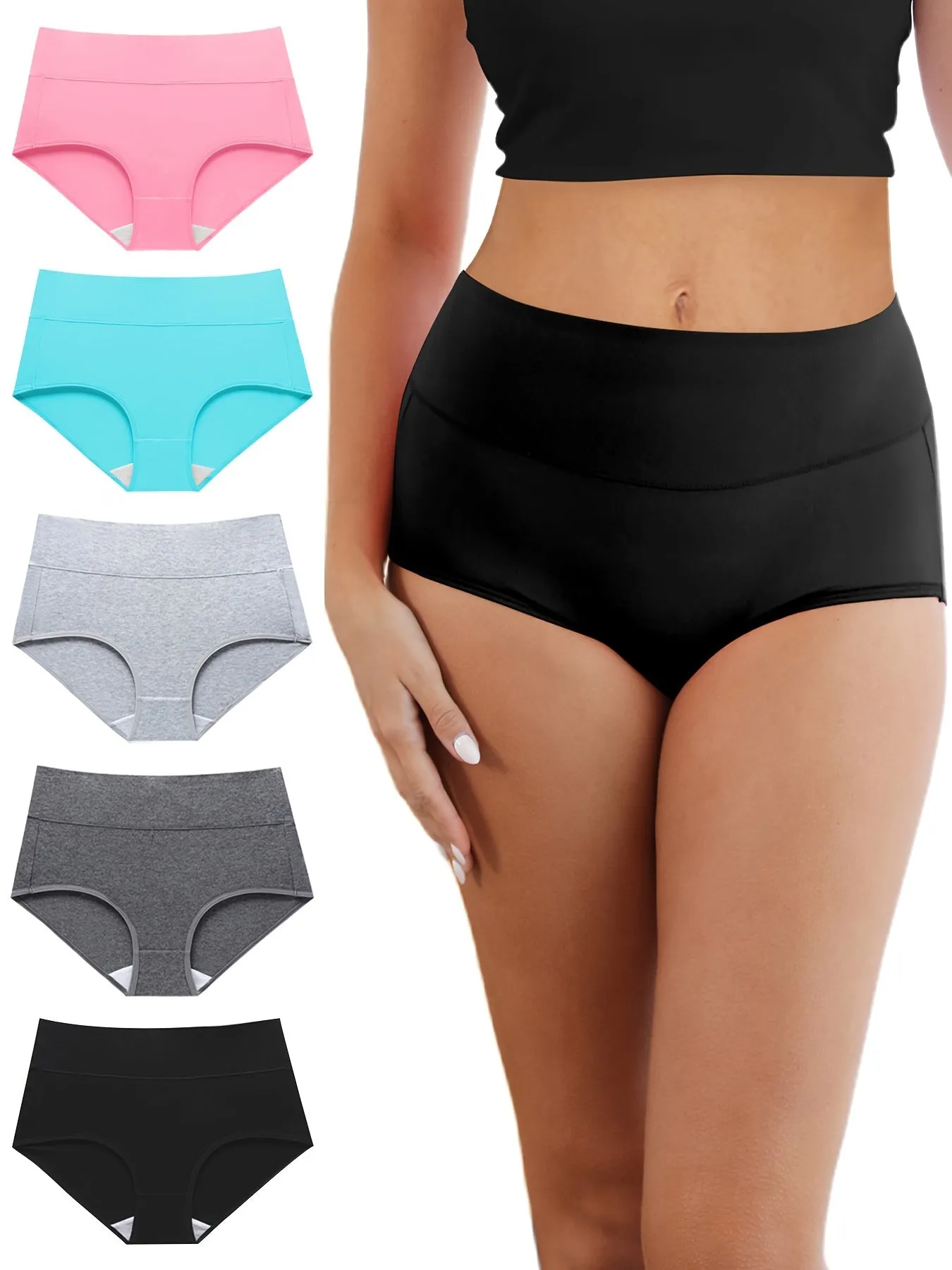 Ultimate Comfort Solid Stretchy Briefs for Womens Intimates