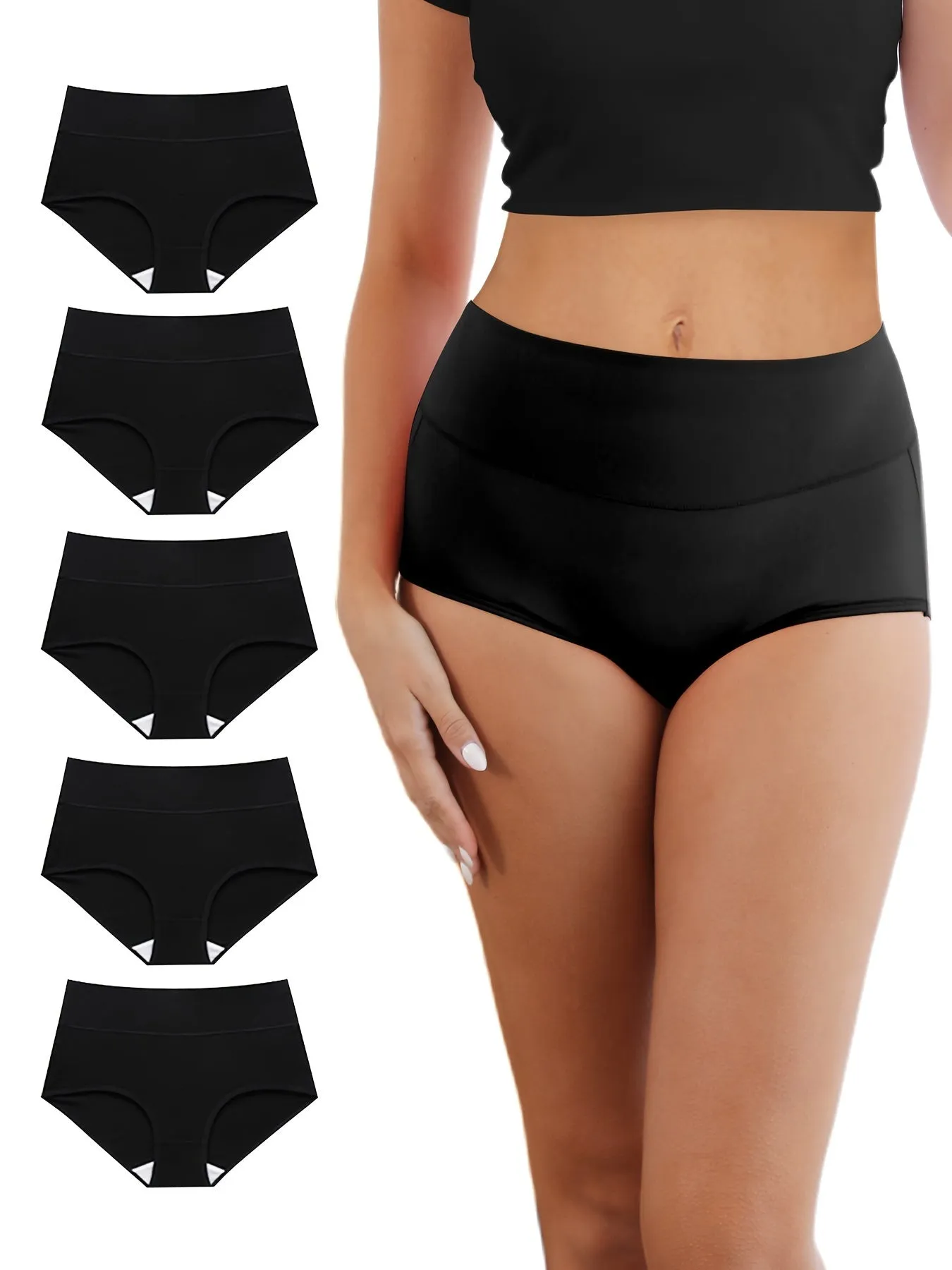 Ultimate Comfort Solid Stretchy Briefs for Womens Intimates