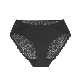 Urban Skivvies - Leak Proof Lace Back Brief - Black