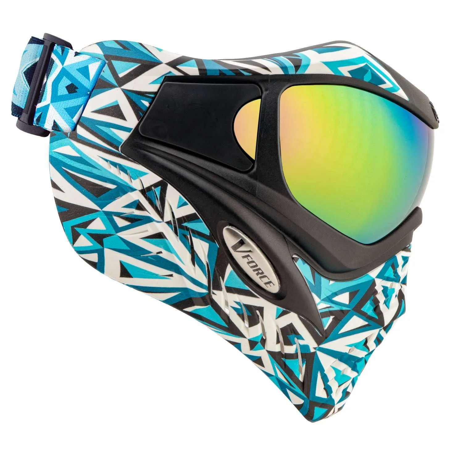 V-Force Grill SE Paintball Mask Goggle - Angler Aqua w/ Phantom Lens