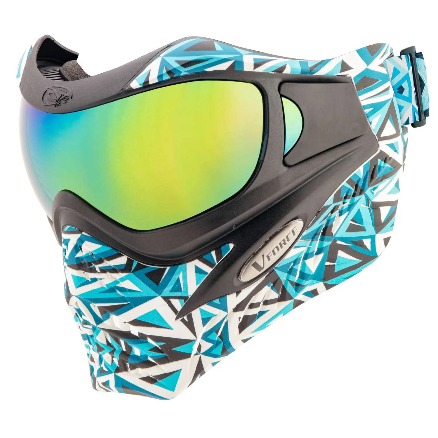 V-Force Grill SE Paintball Mask Goggle - Angler Aqua w/ Phantom Lens