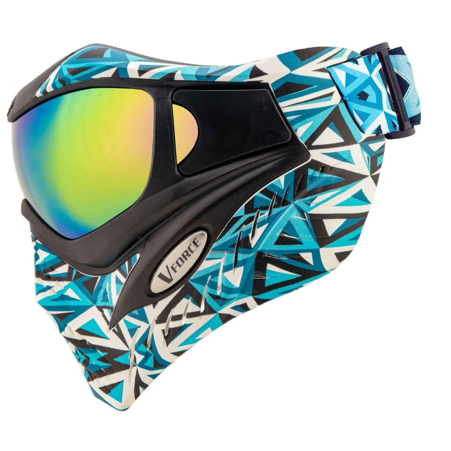 V-Force Grill SE Paintball Mask Goggle - Angler Aqua w/ Phantom Lens