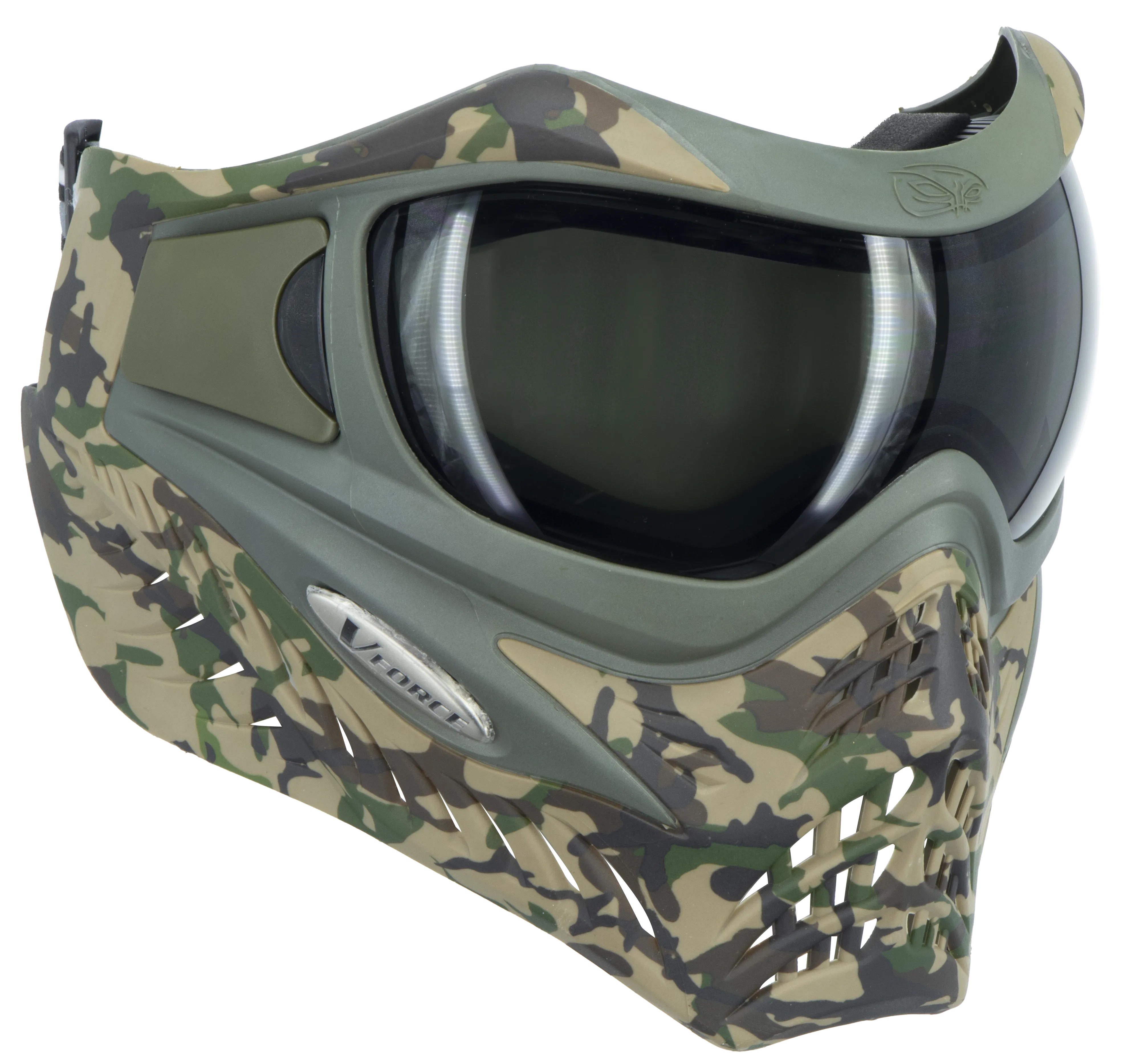 V-Force Grill SE Paintball Mask Goggle - Woodlands Camo w/ Smoke & Clear Lens