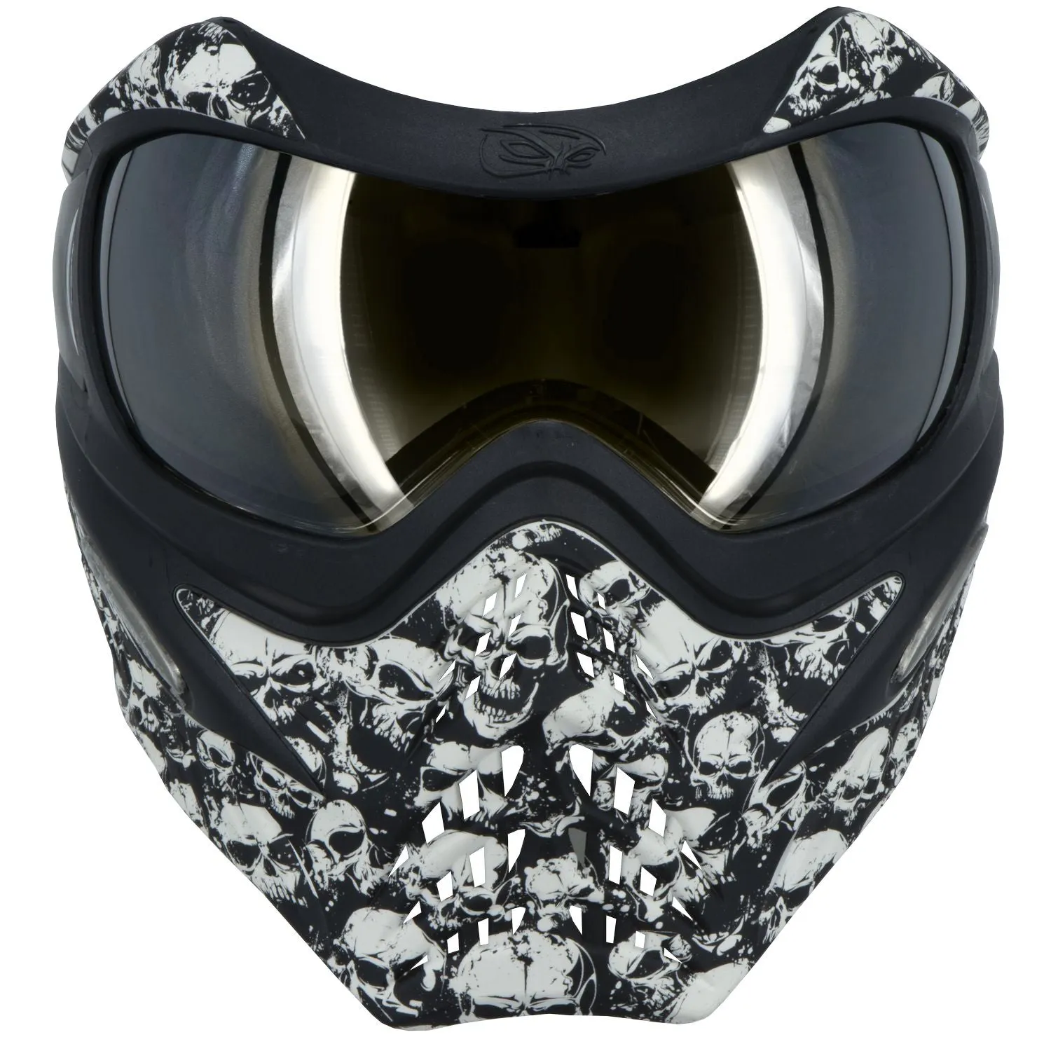 VForce Grill SE Catacomb with Quicksilver & Clear Thermal Lens - Black/White Skulls