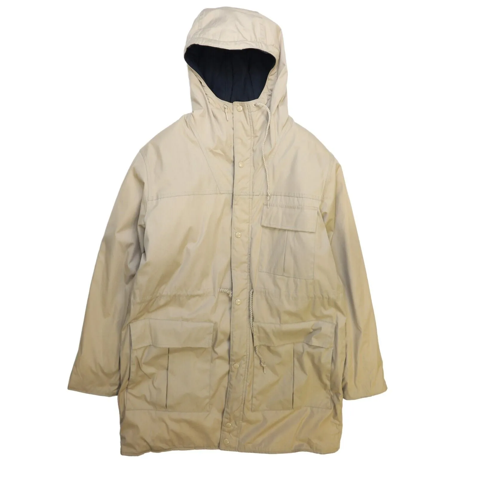 Vintage London Fog Parka Coat Jacket Size 42 Beige