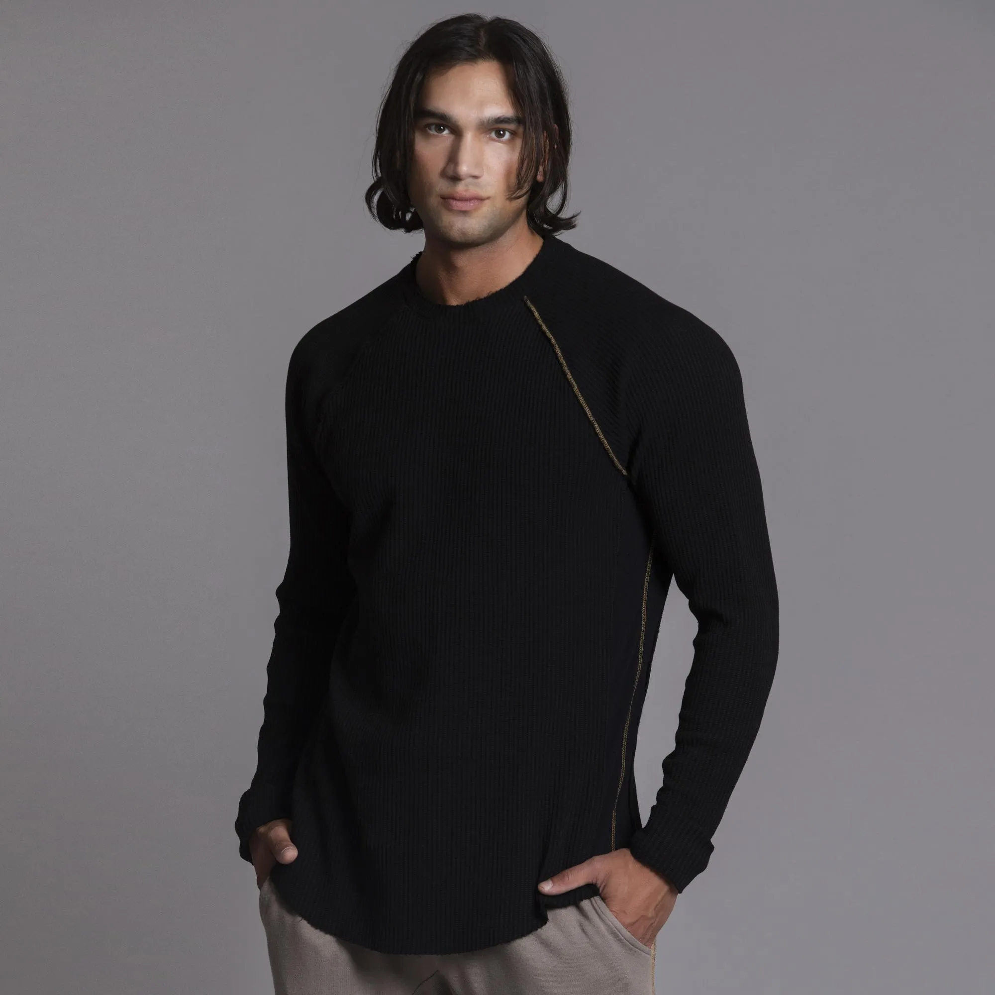 WAFFLE RAGLAN
