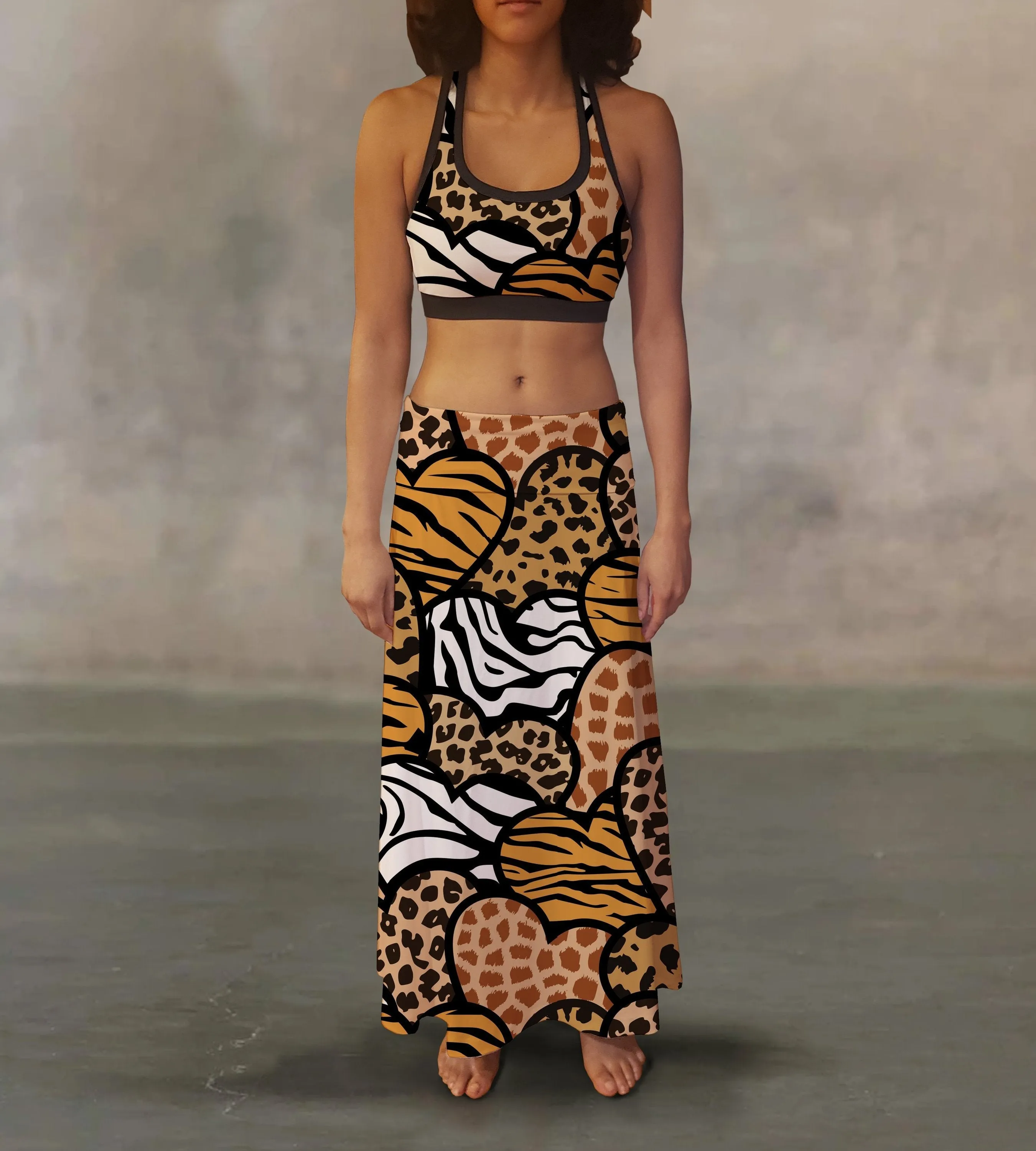 Wild Love Splash Maxi Skirt