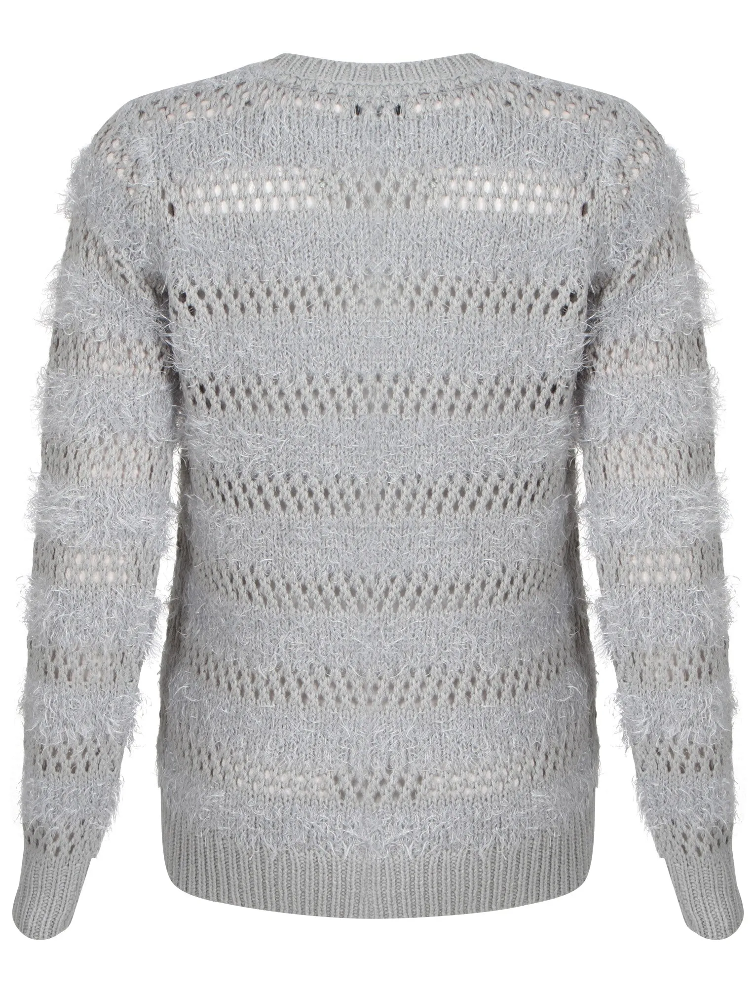 Women's Amara Reya Ophrys Fly  Grey Crew Neck Jumper