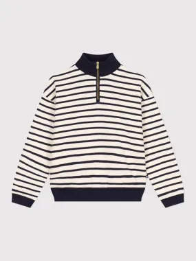 Women's brushed fleece crew neck sweatshirt