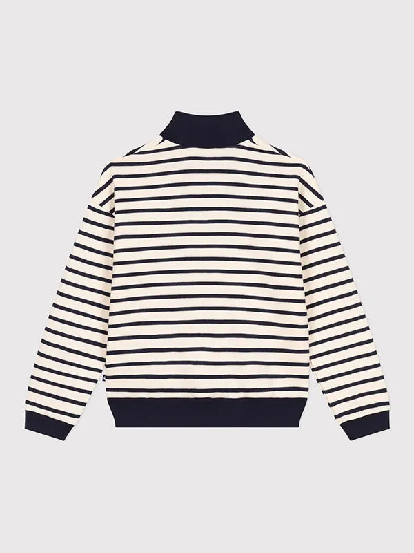 Women's brushed fleece crew neck sweatshirt