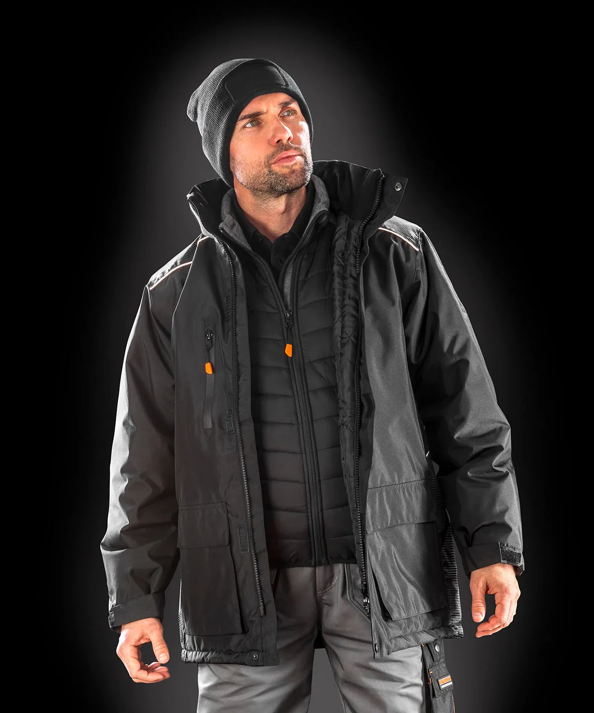 Work-Guard Vostex long coat | Black