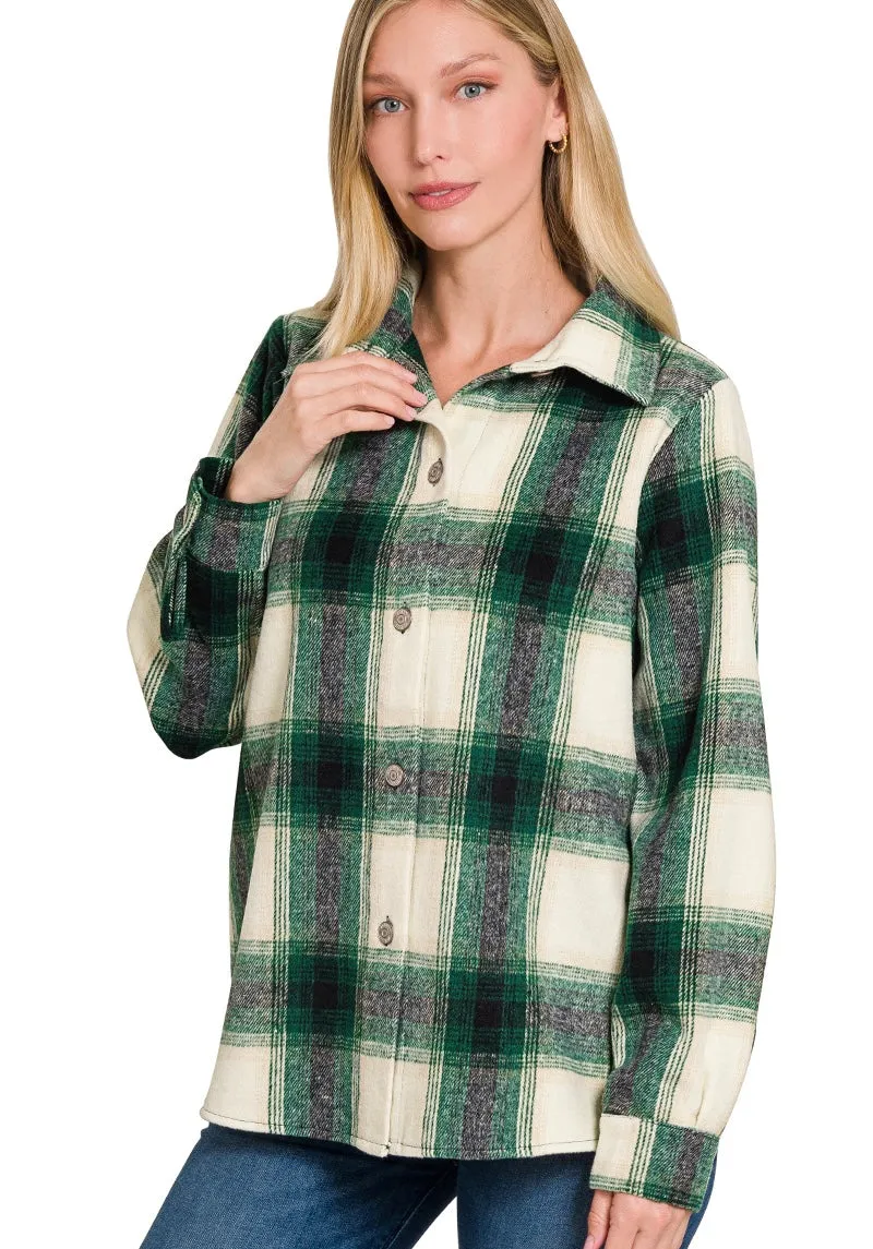 Yarn Dyed Plaid Shackets