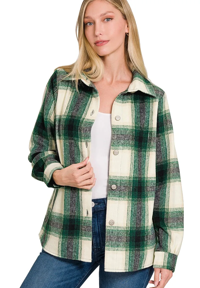 Yarn Dyed Plaid Shackets