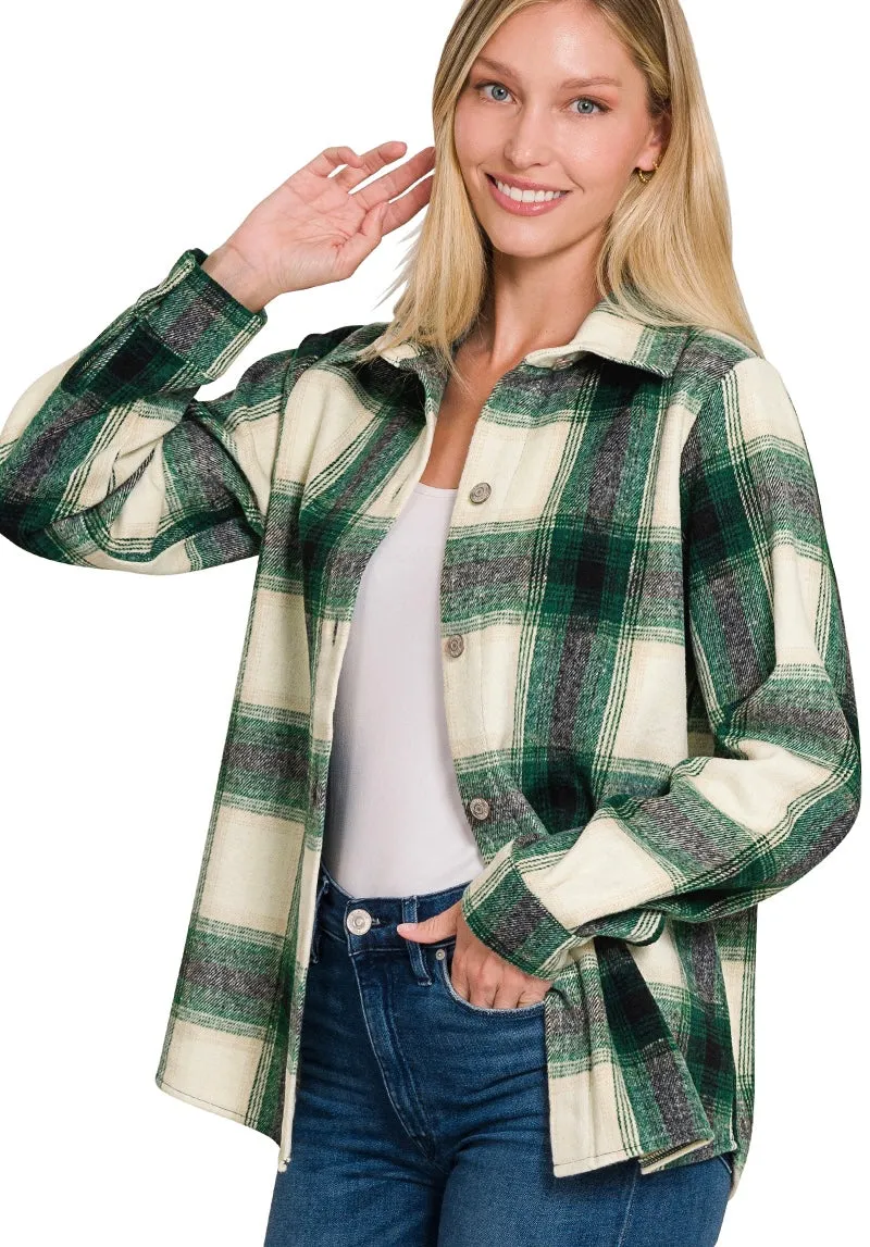 Yarn Dyed Plaid Shackets