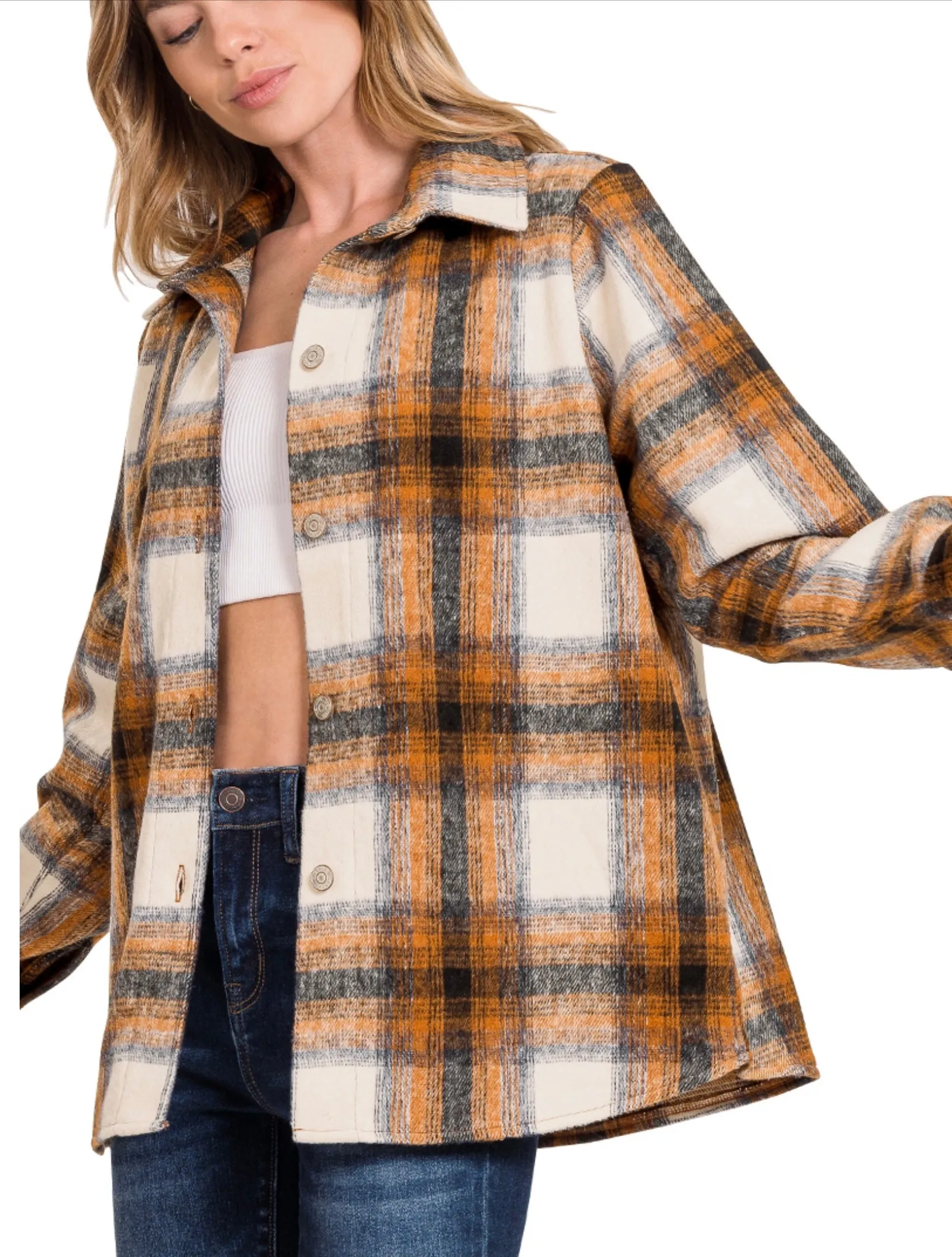 Yarn Dyed Plaid Shackets