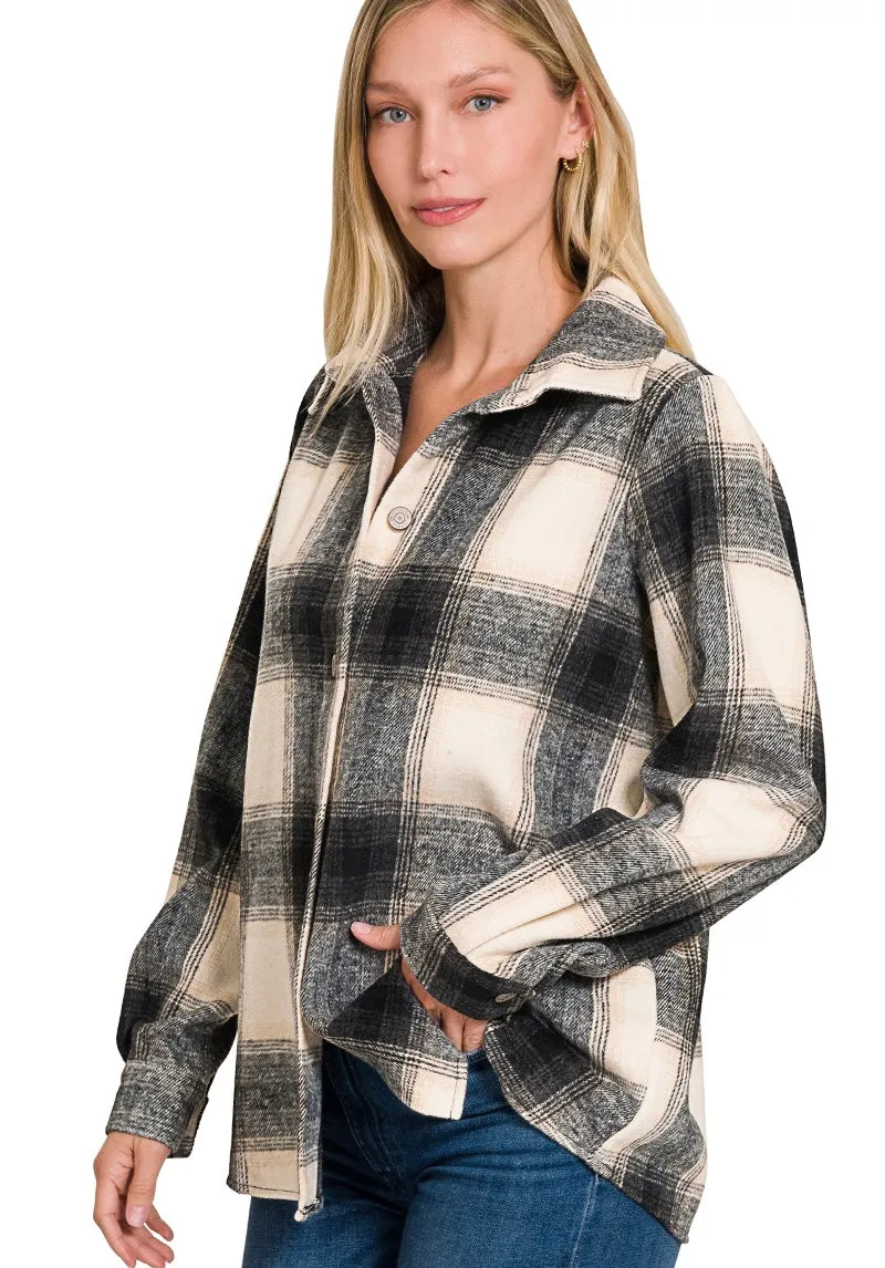 Yarn Dyed Plaid Shackets