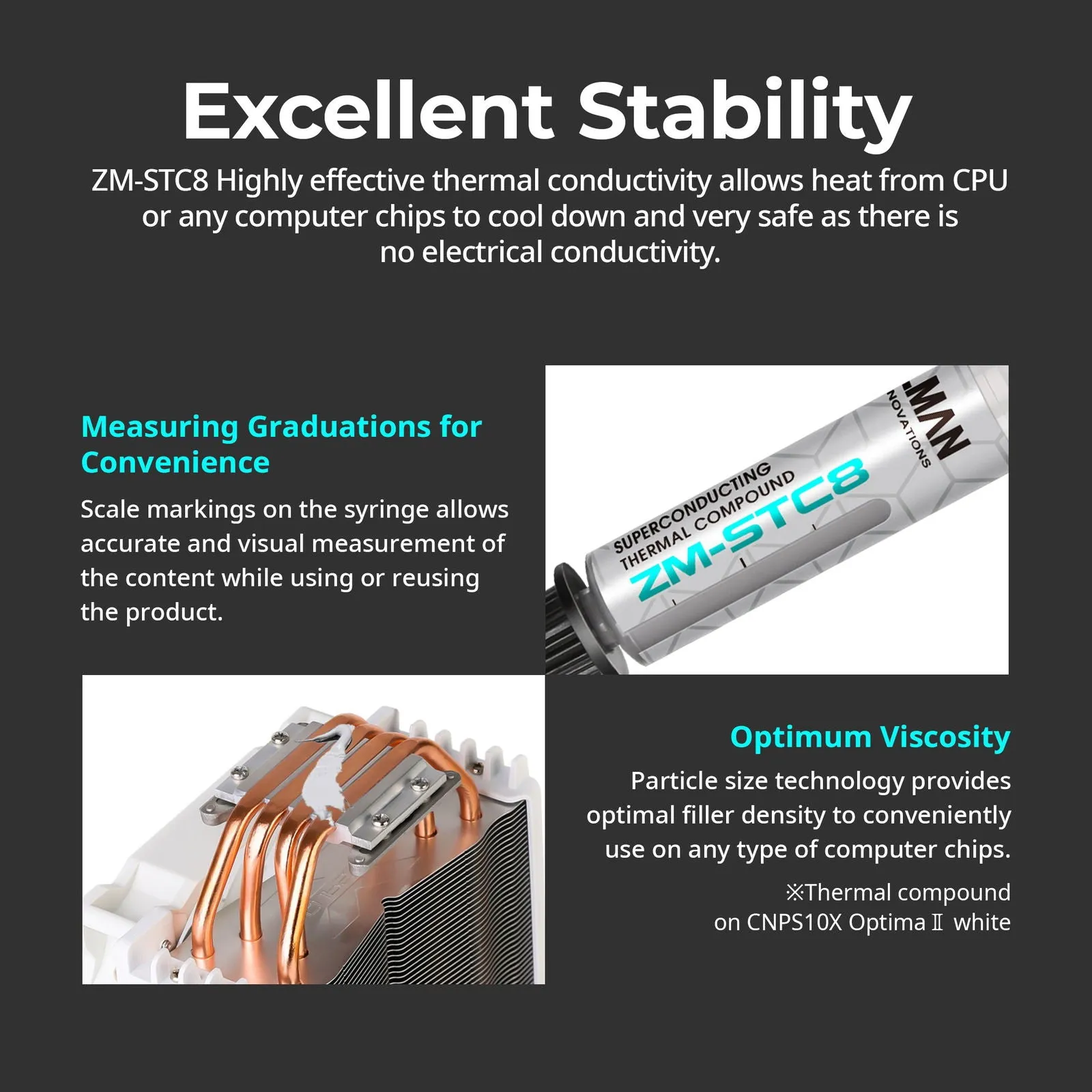 Zalman ZM-STC8 Thermal Grease Paste Compound (1g) for CPU / GPU Cooler