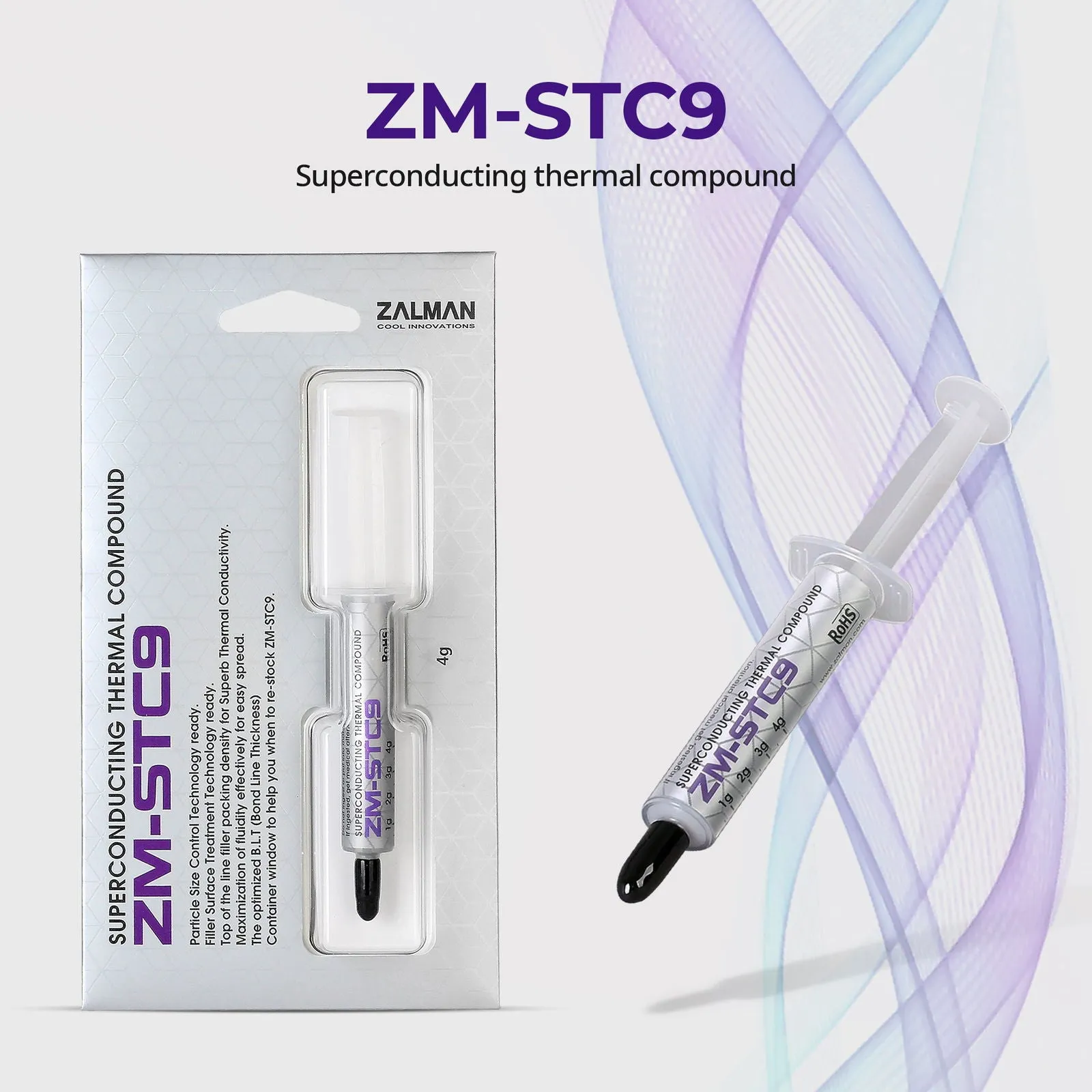 Zalman ZM-STC9 Superconducting Thermal Grease Paste Compound (4g) for CPU / GPU Cooler