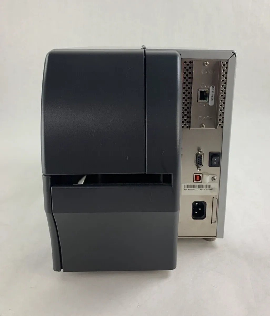 Zebra ZT230 Thermal Transfer Label Printer Serial Network USB Tested Bad Buttons