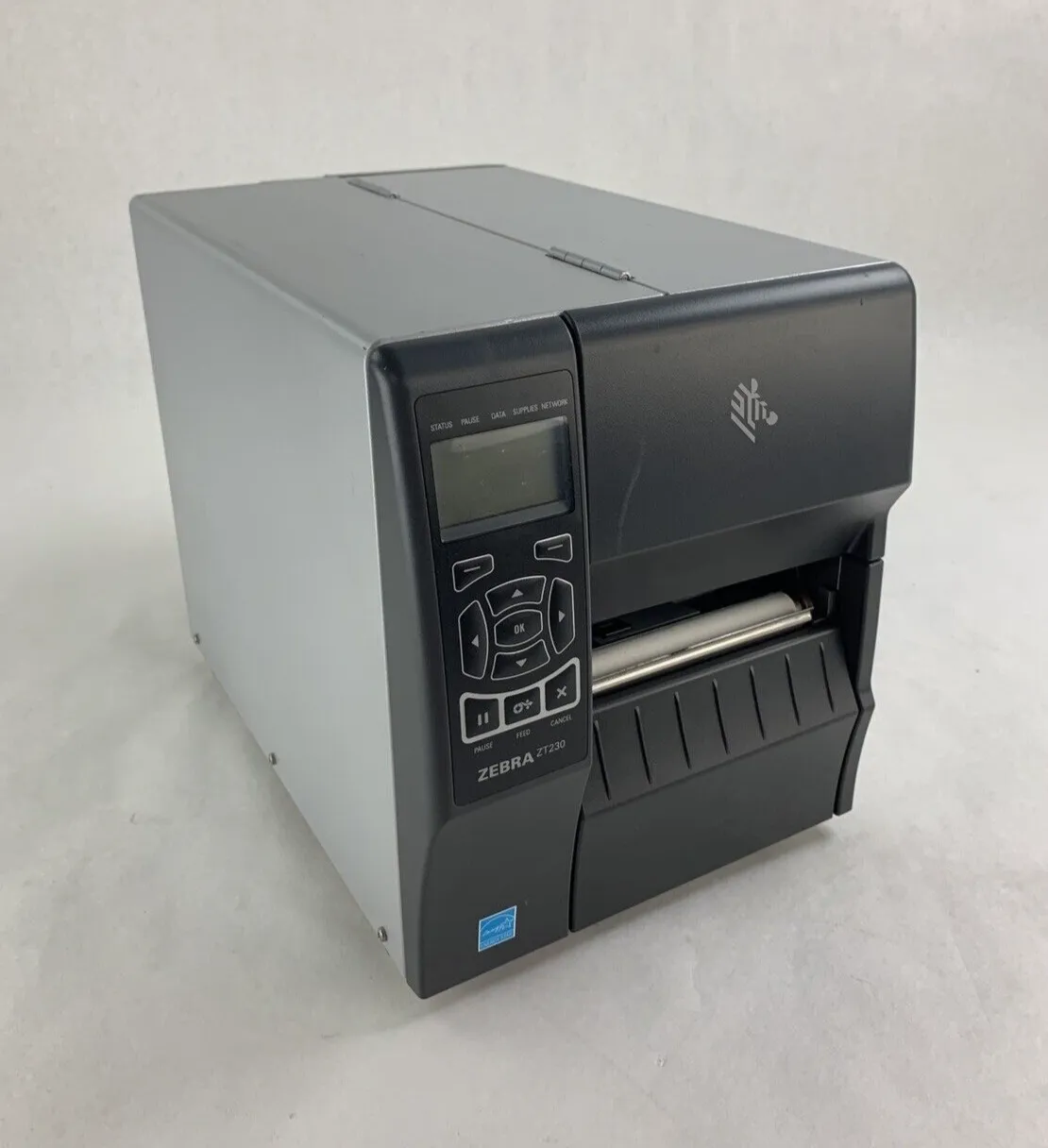 Zebra ZT230 Thermal Transfer Label Printer Serial Network USB Tested Bad Buttons