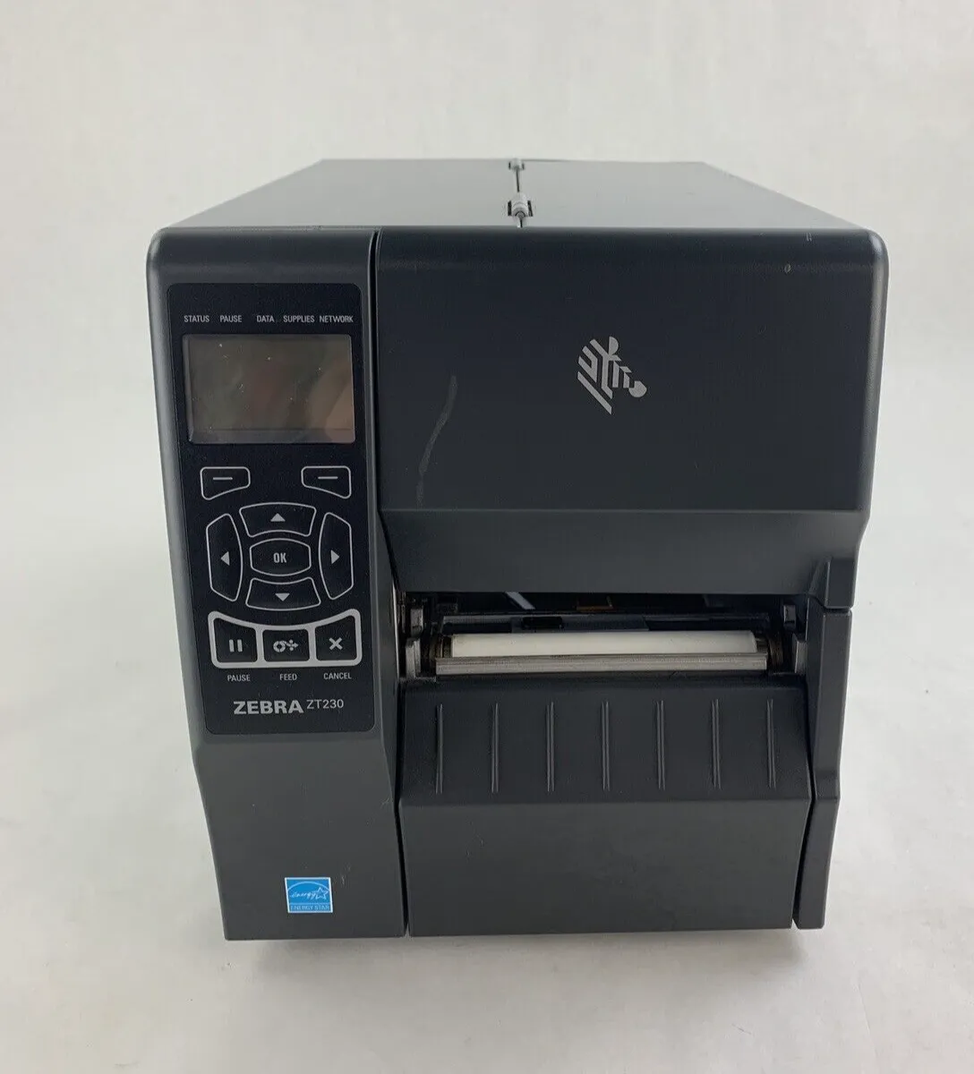 Zebra ZT230 Thermal Transfer Label Printer Serial Network USB Tested Bad Buttons