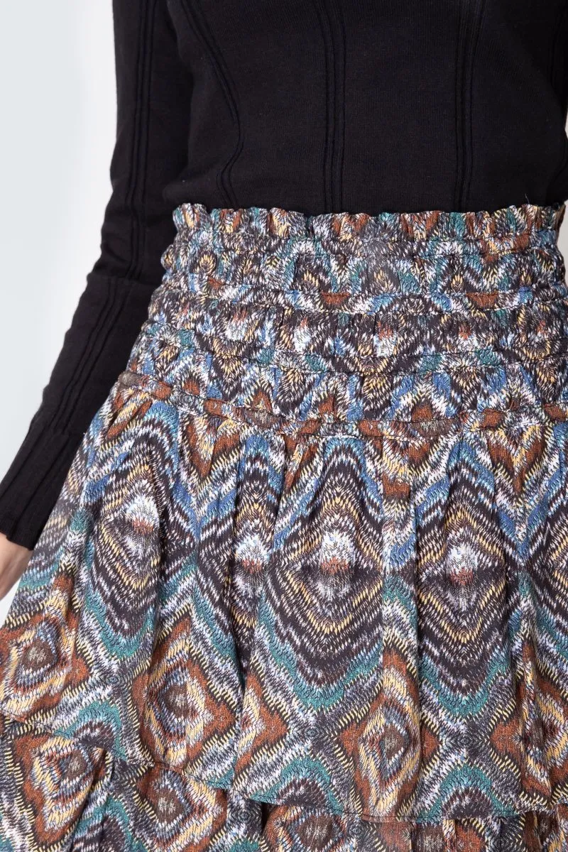 ZENA SKIRT (YELLOW/MULTI)