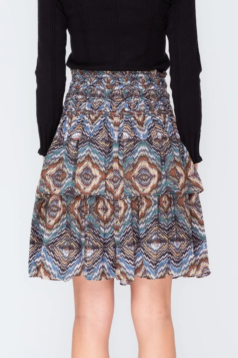 ZENA SKIRT (YELLOW/MULTI)