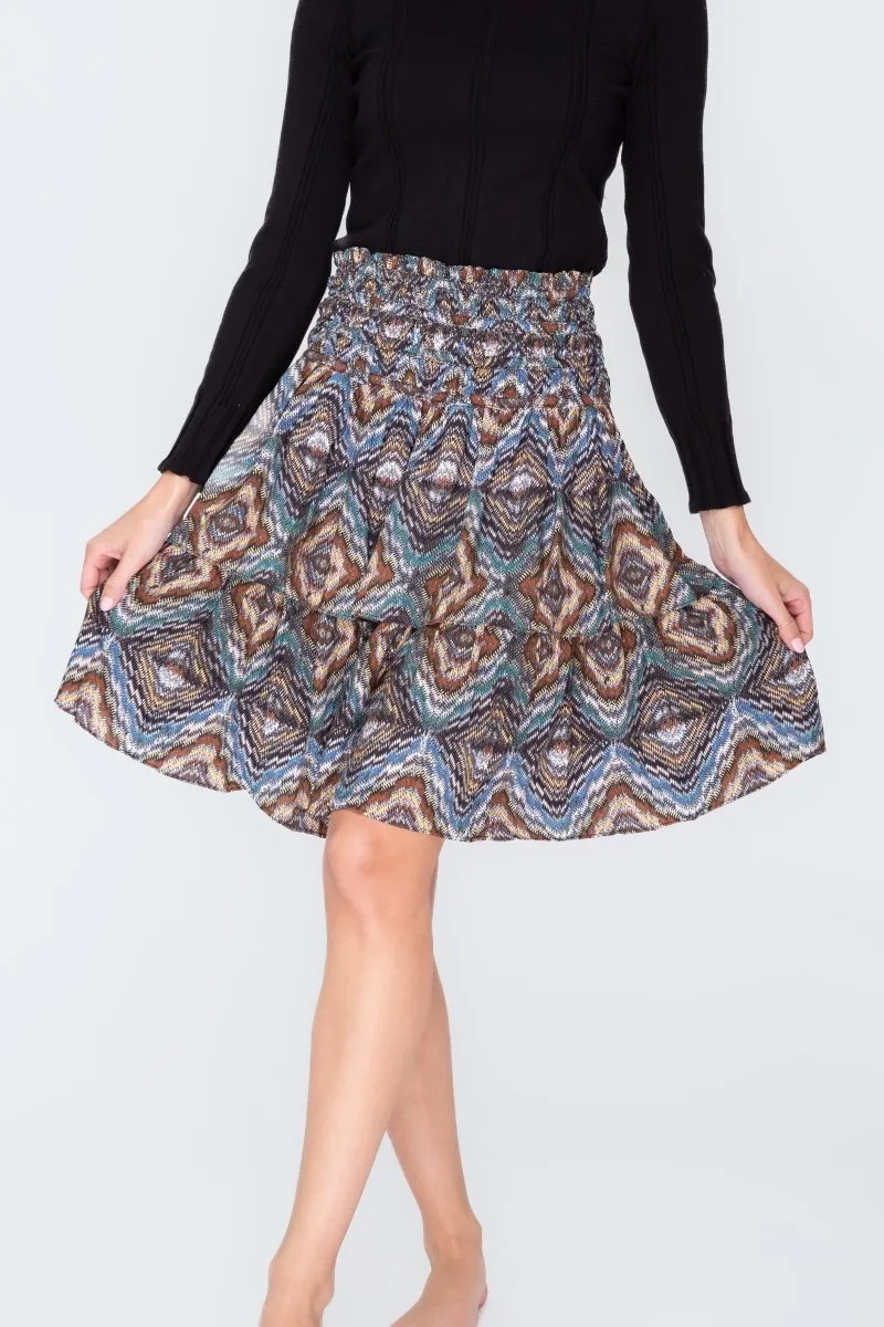 ZENA SKIRT (YELLOW/MULTI)